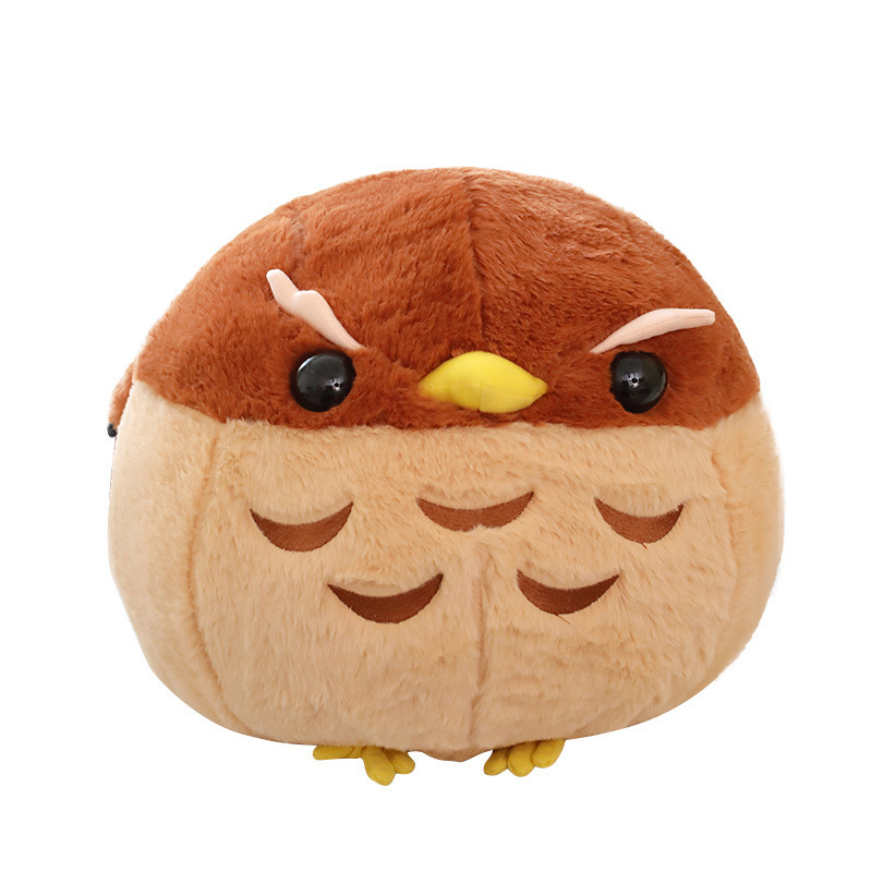 New arrival  OWL doll red-crowned crane plush toys cute Cartoon vivid bird stuffed Plush Toy