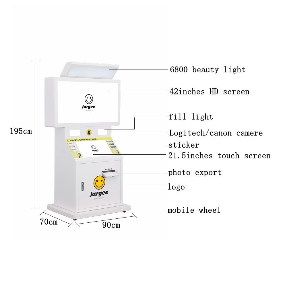 Factory Wholesale Touch Screen Photo Booth Instant Photo Booth