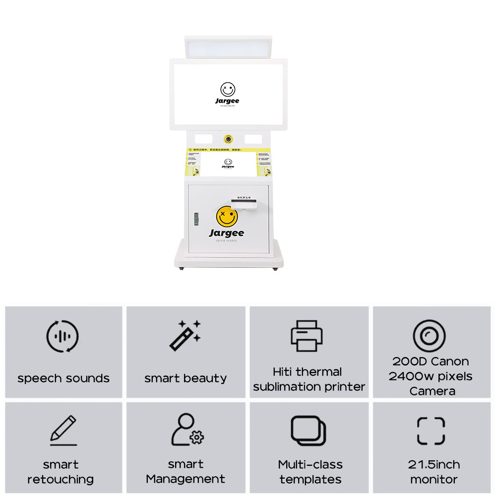 High Quality Arcade Photo Booth Vending Machine With Printer Selfie Photo Booth Machine