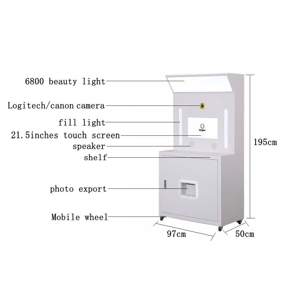 Logo Customization Photo Booth Vending Machine Photo Booth Kiosk With Printer Camera Photography Kit