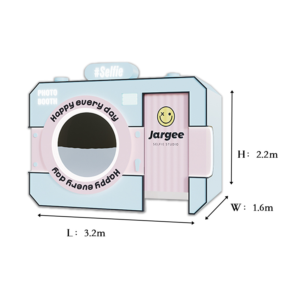 Instant Photo Booth Vending Machine Coin Operated Modern Touch Screen Photo Selfie Booth Machine