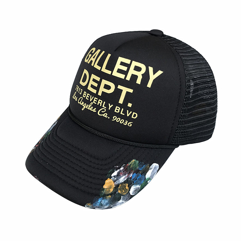 Hat factory custom Printed letter mesh fabric baseball cap fashion graffiti leisure out door sport caps