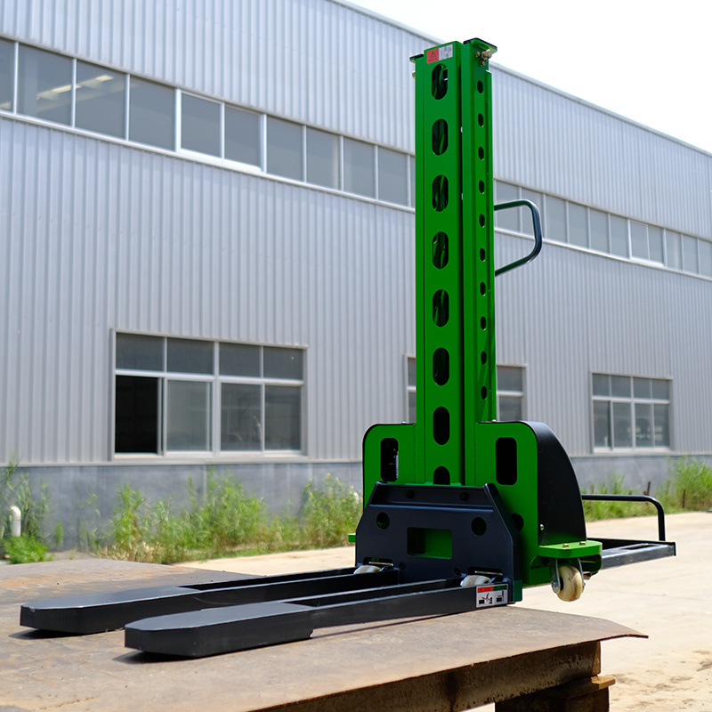 500kg 700kg 1000kg Semi Electric Portable Self Loading Stacker Pallet Lifter