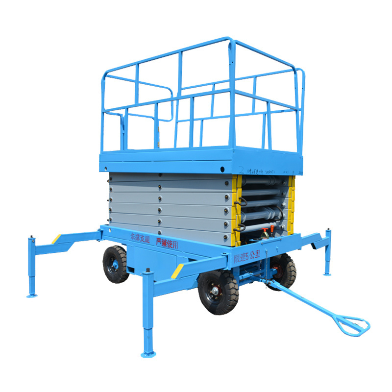 6m 8m 10m 14m 18m Mobile Hydraulic Scissor Lift Small Mobile One Man Scissor Lift/Electric Scaffolding