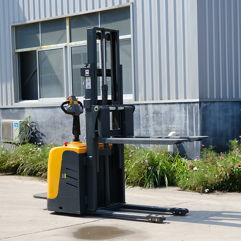 Electric forklift warehouse automatic stacker 1 ton 1.2 ton 1.5 ton electric pallet stacker with 3m 3.5m lifting height