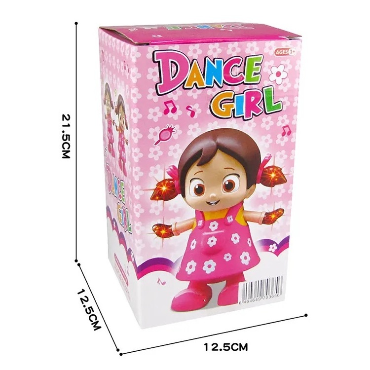 2023 New Dance Girl Swing Cartoon Doll Electric Light Music Hot Sale Toys Wholesale Electric Toys