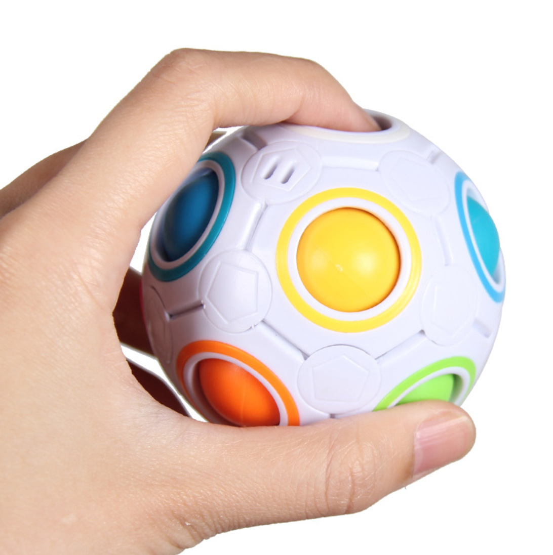 Hot sell Matching Puzzle Game Fidget Toy Stress Reliever Magic Ball Brain Teaser Rainbow Puzzle Ball 2022