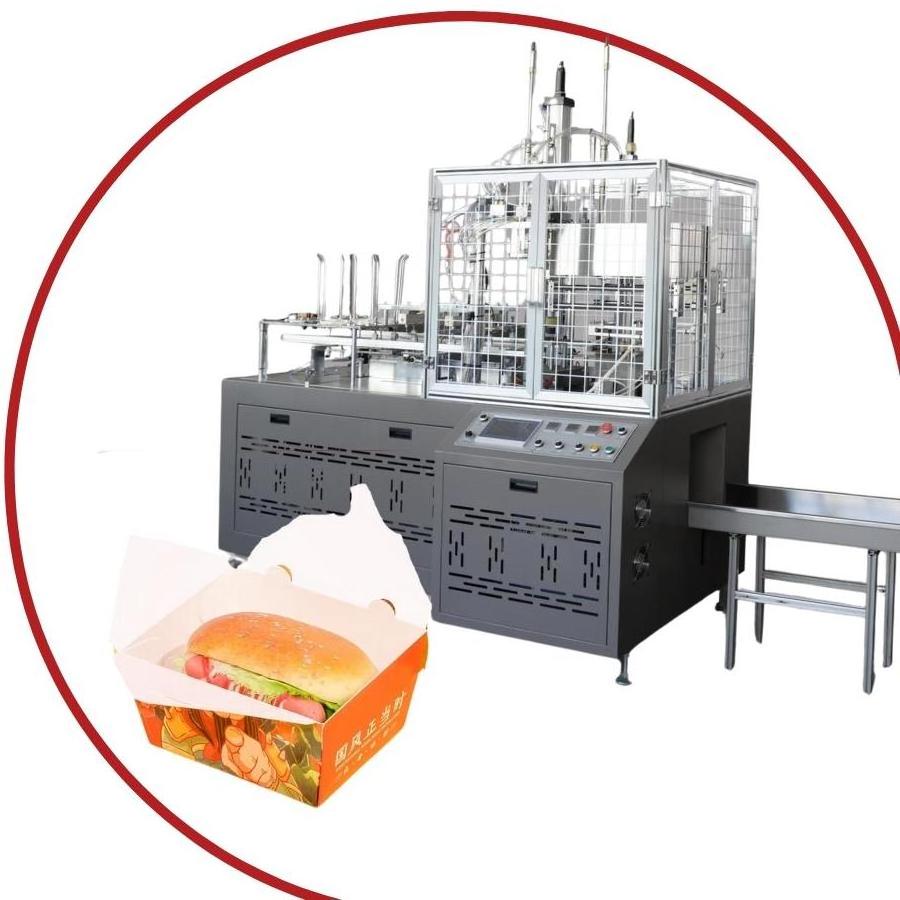 [XUANHAI] ZF-B Full automatic multi grid 1 2 3 4 compartment take away paper lunch fast food box forming making machine