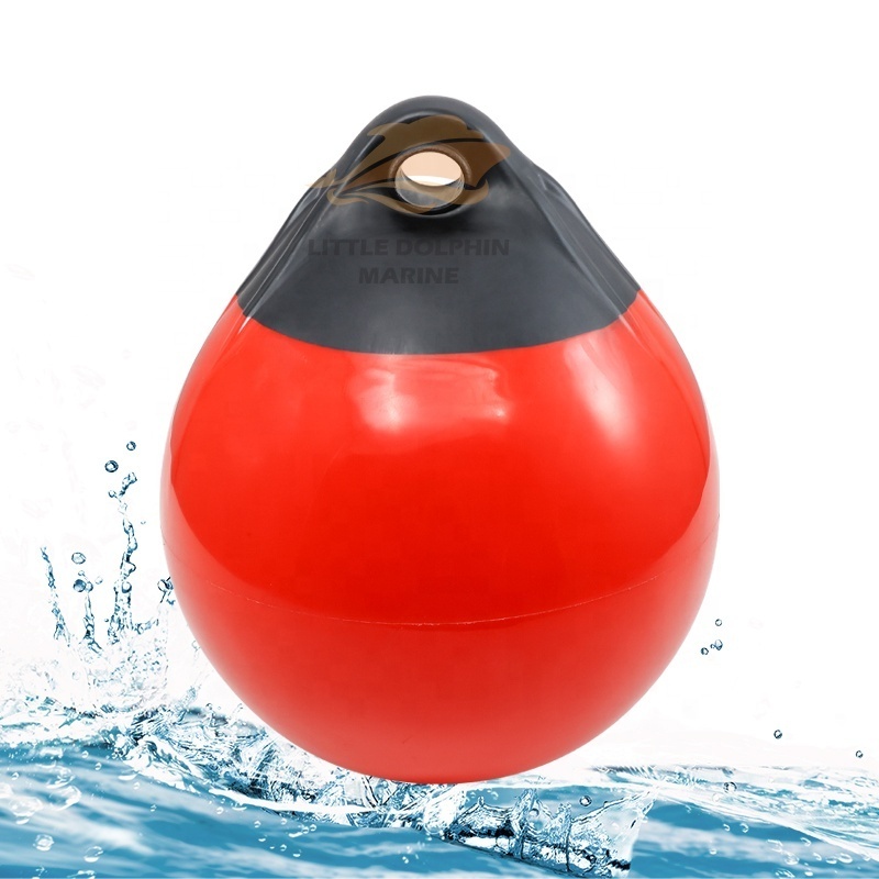 Inflatable Boat Anchor Marker Buoy Ball Round Marine Vinyl Boat Mooring Buoy