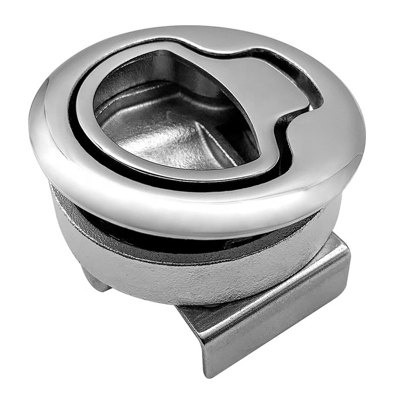 Marine Supplies Stainless Steel Boat Locking Pull Hatch Latches Turning Lock Lift Handle