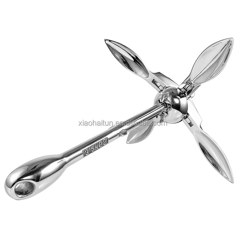 Marine Hardware 316 Stainless Steel Boat Grapnel Anchor For Yacht Ship Parts Accessories