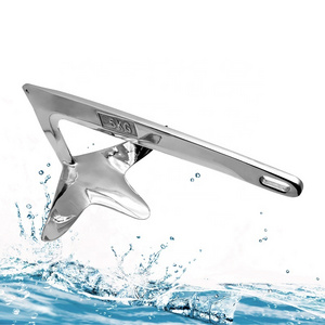 Marine Bruce Anchor Boat  316 Stainless Steel  Mirror Polished Bruce Anchor  with high quality