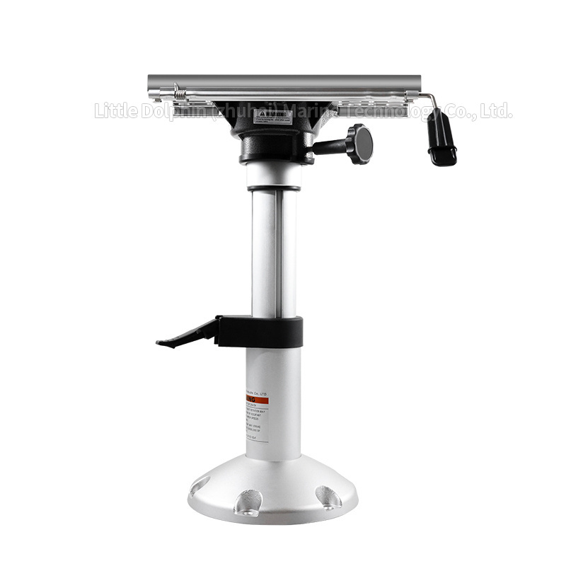 Aluminium Alloy Boat Seat Pedestal Stand Base Adjustable Slide Swivel Shaft Shock Absorption for  Marine seat