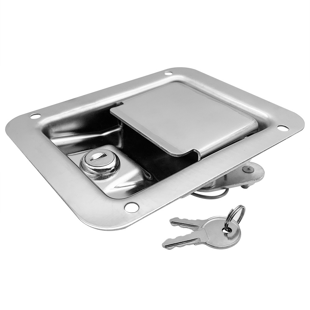 Little dolphin boat accessories Hardware Marine Stainless Steel Double Pull Truck Toolbox Paddle Lock Latch Van Lock