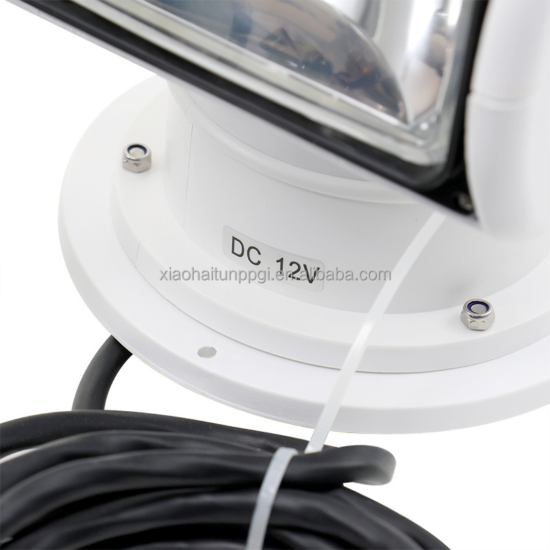 Little dolphin Remote Control Spotlight for Boat Truck Car Marine Remote Searchlight 12V  White Waterproof Spotlight