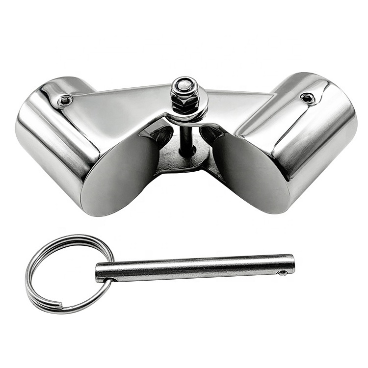 Little dolphin Stainless Steel 316 Folding Swivel Connector Boat Rail Tube Pipe Fittings