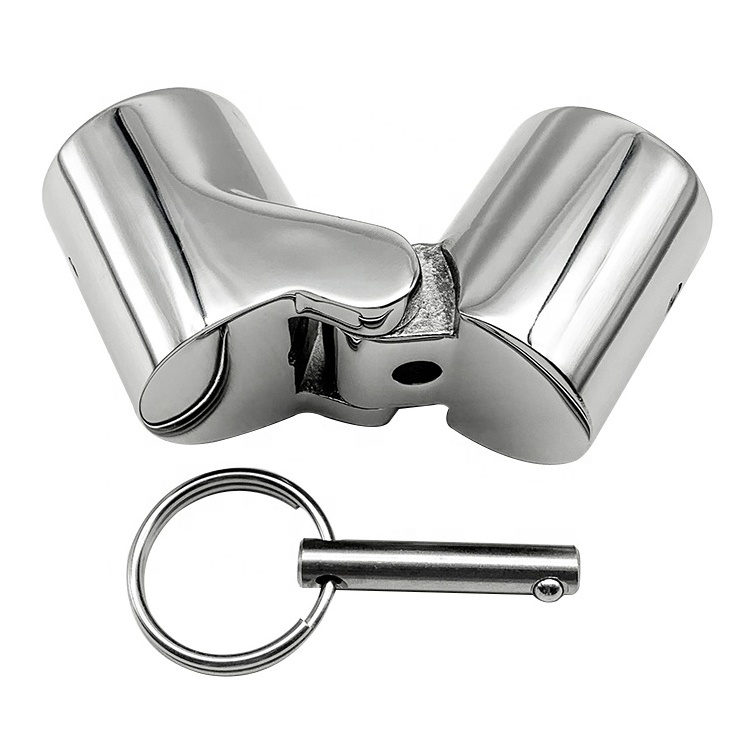 Little dolphin Stainless Steel 316 Folding Swivel Connector Boat Rail Tube Pipe Fittings