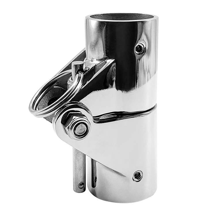 Little dolphin Stainless Steel 316 Folding Swivel Connector Boat Rail Tube Pipe Fittings