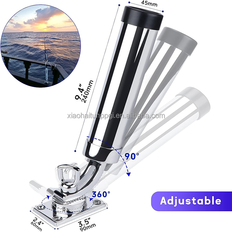 Little dolphin boat accessories Marine Grade AISI316 Stainless Steel Boat Kayak Yacht Accessories Fish Rod Holder For Boat Ships