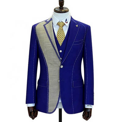 Window Products Full Canvas 2 Pieces Custom Bespoke Tailor Suits Wool Fabric Men Blazer And Pant Suits For Men