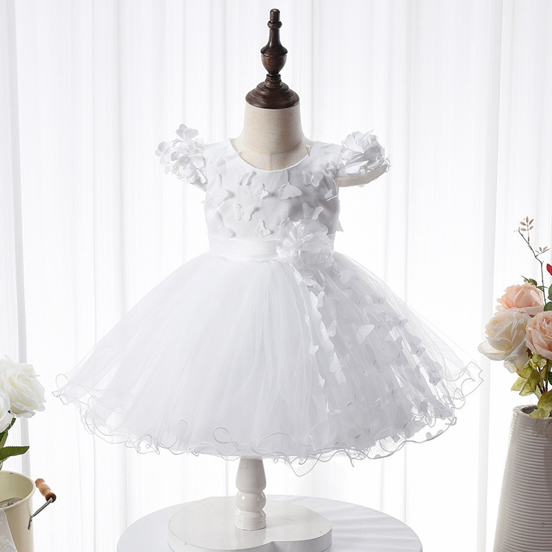 High Quality Girl's Clothing Girls Casual cute butterfly tutu dress Birthday Party Dress For baby Girls 6 months to 3 years