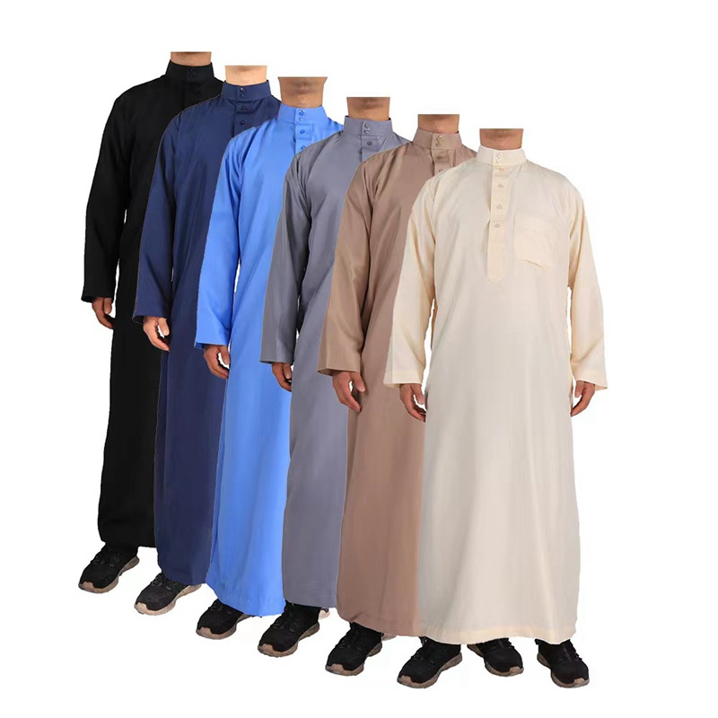 Hot Sale Wholesales DAFFAH design Men suit clothing Dubai Qatar Thawb style African Islamic clothing Turkish thobe/jubba for men