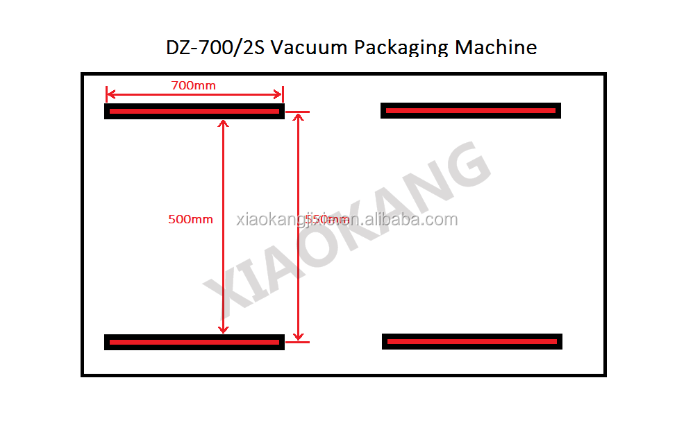 DZ-700/2S Double chamber vacuum sealer packaging machine bags vacuum packing machines