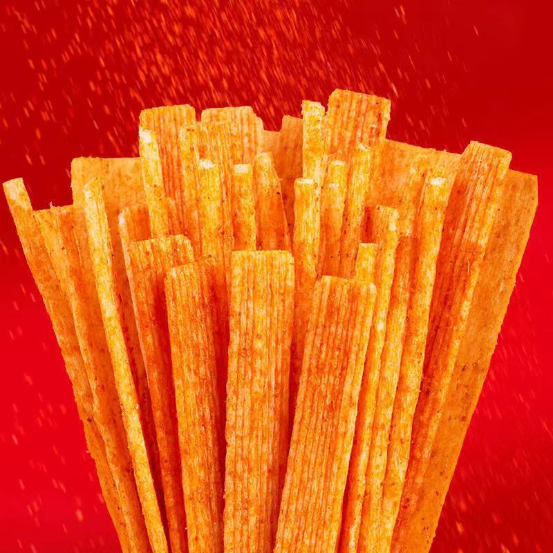 hot sale Chinese Spicy Snacks 42g various flavors big crispy stick gluten food spicy strips latiao