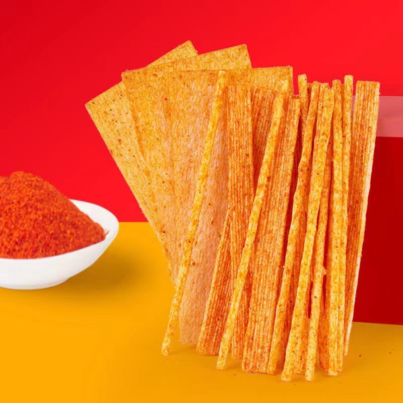 hot sale Chinese Spicy Snacks 42g various flavors big crispy stick gluten food spicy strips latiao