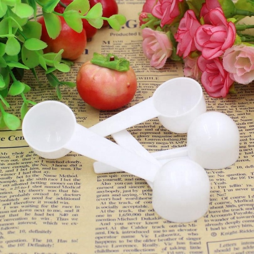 5g 10ml Micro Custom Measuring Spoon Food Grade Plastic Coffee Long Handle Protein Powder Scoop