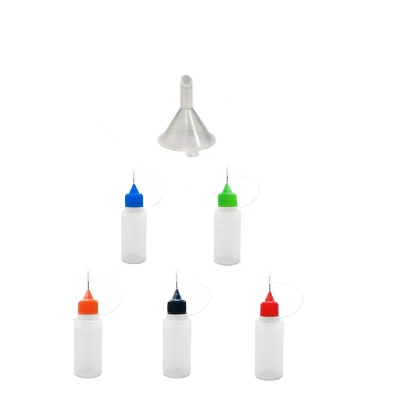 3-100ML Needle Tip Glue Applicator Bottle With funnel for Paper Quilling DIY Scrapbooking Paper Craft Tool