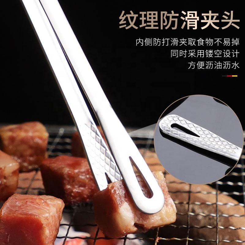 Kitchen Culinary Tweezer Tong Stainless Steel Cooking Offset Tweezers Tongs