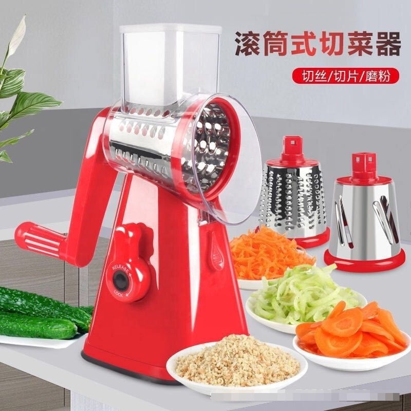 IN STOCK Spiral Slicer Drum Grater, Fast Fruit Cutter Cheese Grater Manual Hand Speedy Safe Vegetables Chopper