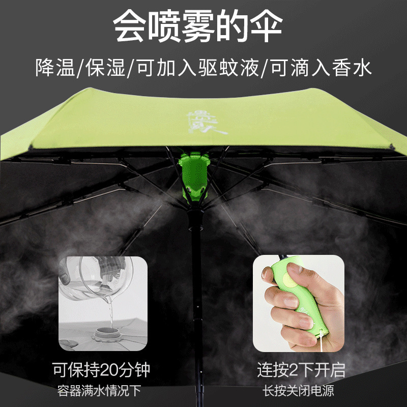 Misting Fan Umbrella