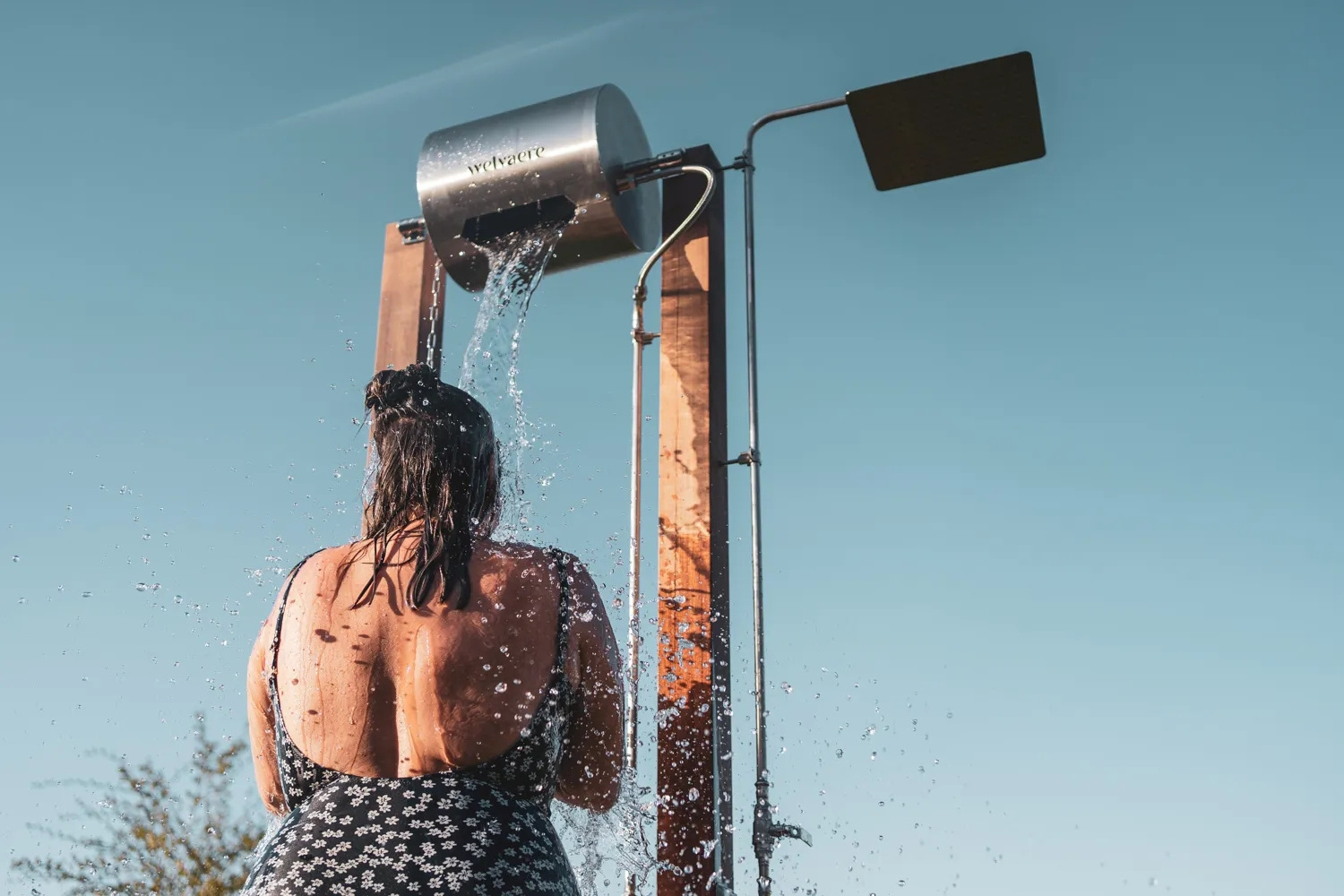 outdoor rain shower