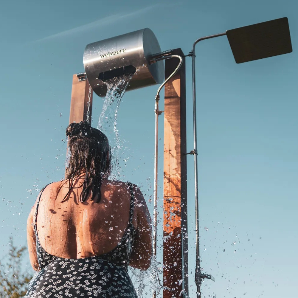 outdoor rain shower