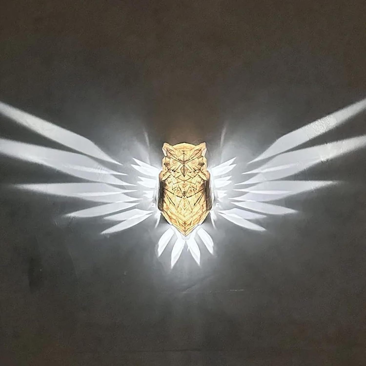 3D Animals LED Wall Light Night Owl Hanging Lights Plug into Wall Bald Eagle Wall Lantern Lion Lamp for Stairway Hallway Kitchen