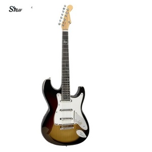 Electric Guitar Kit Eujgoov C Shaped Neck Guitar Beginner Set Sycamore Guitar with Tuner and Amplifier for Beginners