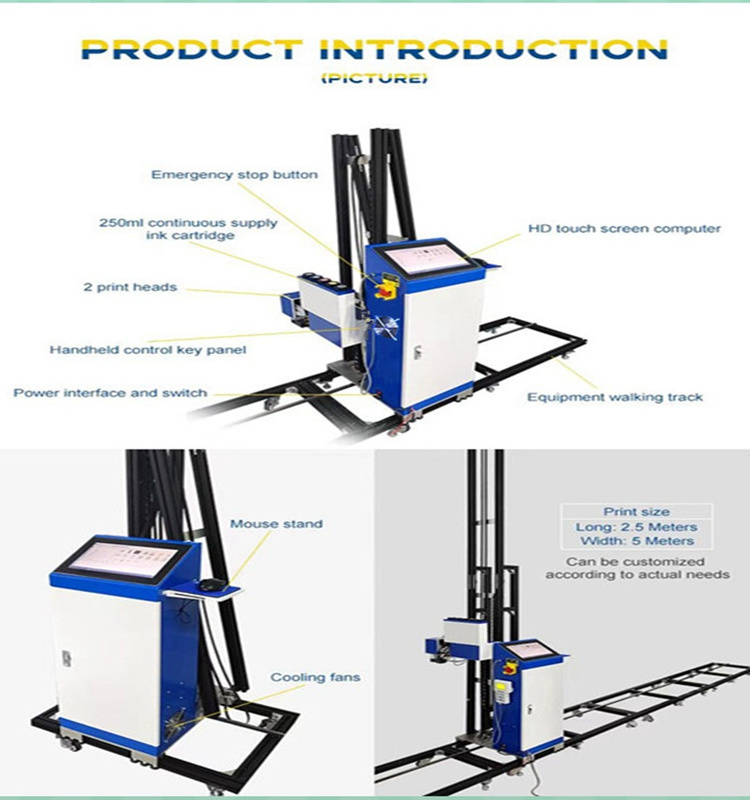 Cheapest Art Wall Mural Inkjet Printer Painting Machine 3D Effect Vertical wall printing machine