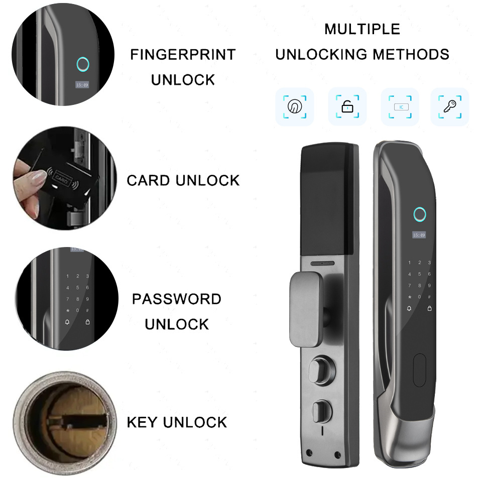 Top Selling TUYA Remote Unlock Fingerprint Smart Door Locks Digital Wifi Lock Keyless Digital Biometric Smart Lock