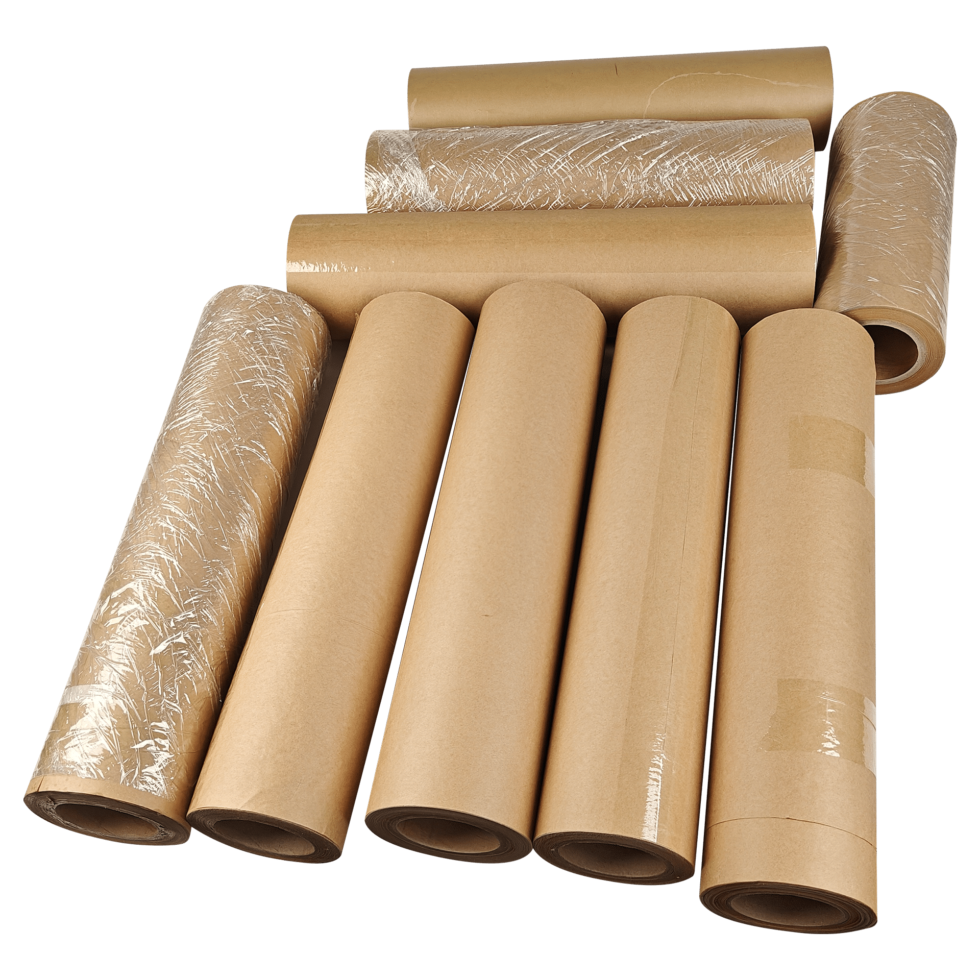 China paper Supplier Hotsale Laminated water proof Self-adhesive brown packaging kraft paper