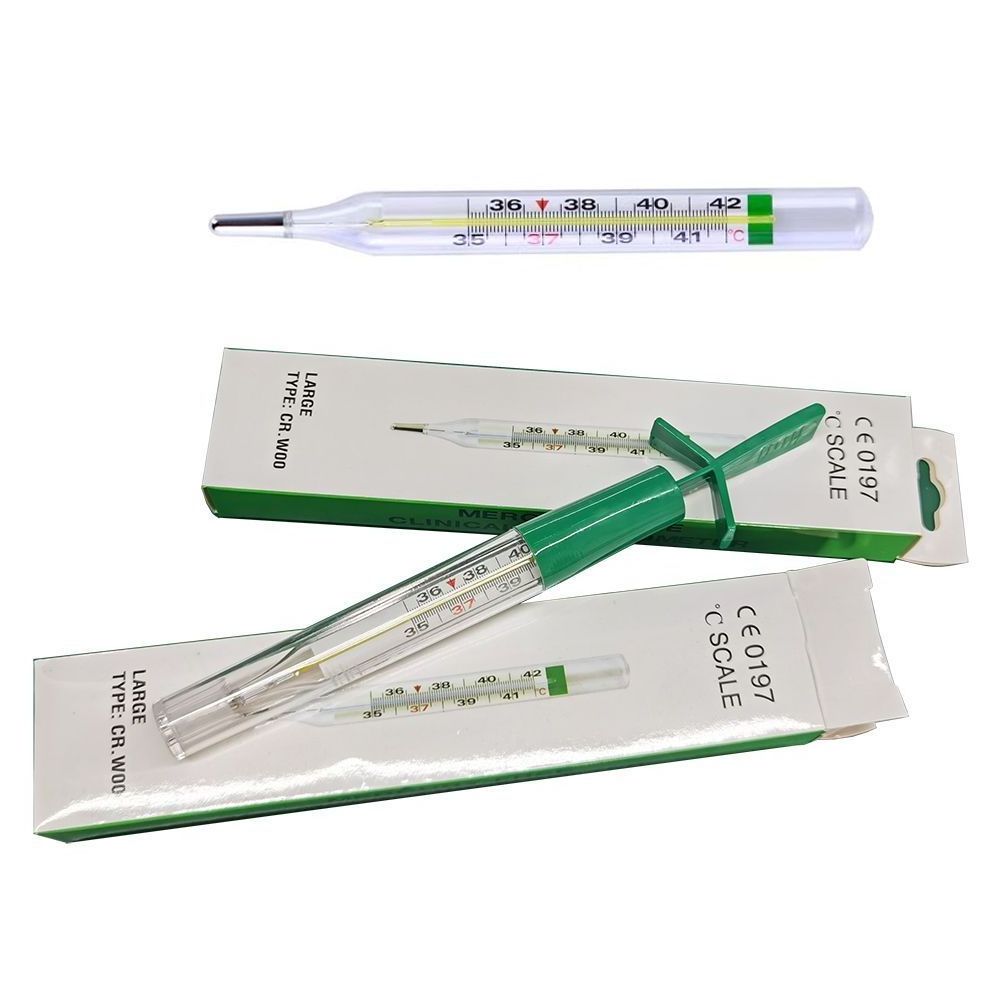 High Quality Gallium Indium Tin Alloy Glass Thermometer Safe Non-Toxic Mercury-Free Thermometer  for Pregnant Women and Baby