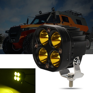 Jeep Tractor Truck Utv Atv 4x4 Off Road Spot Light 40w Amber Cubes Fog Lights Square Car Led Work Light