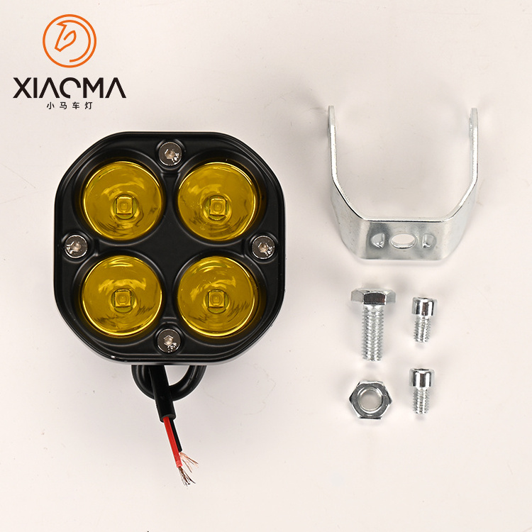 Jeep Tractor Truck Utv Atv 4x4 Off Road Spot Light 40w Amber Cubes Fog Lights Square Car Led Work Light