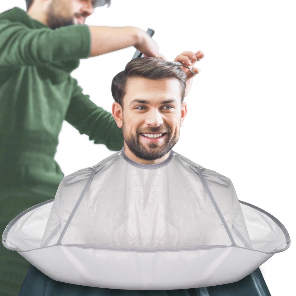 Foldable Salon Hair wholesale beard bib Cutting Apron Waterproof hair cape Umbrella Haircut Tool