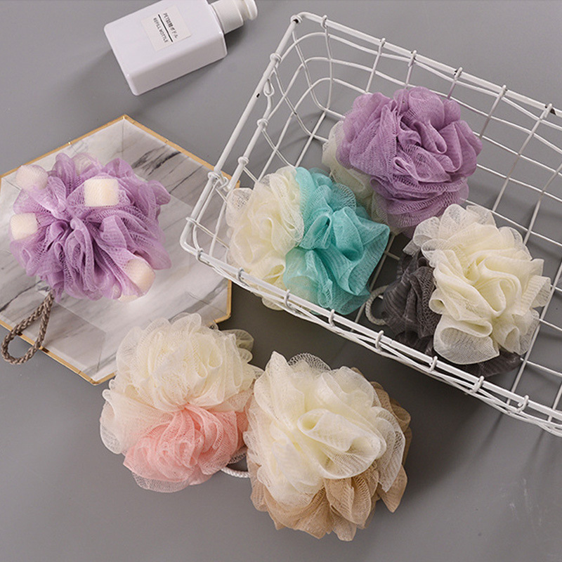 Back Brush Soft Mesh Bath Sponge Balls Nylon Cleaning Brush Shower Exfoliating Scrubbers Loofah Sponge for Women, Men Bathroom