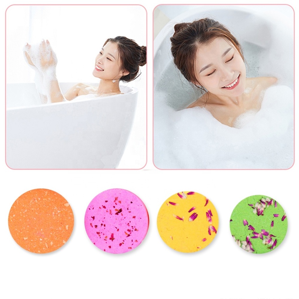 Hot 8 pcs Aromatherapy essential oil dried flowers bath bomb valentine Anti-fatigue bath bomb container cotton candy bath bomb