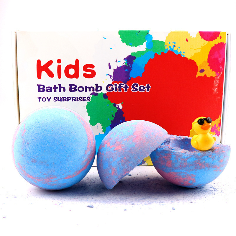 Luxury Bathbombs Inside Surprise Bubble Bath Fizzies 100g Vegan Essential Oil Spa 1pcs Bath Bombs for Kids with Toys