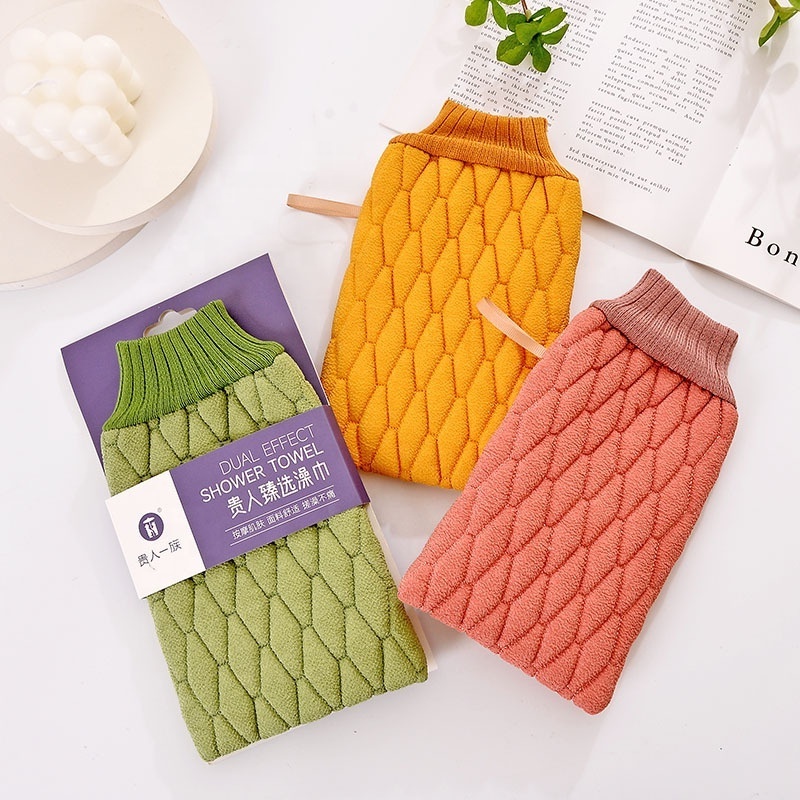 Bath For Peeling Exfoliating Body Cleaning Scrub Mitt Rub Dead Skin Gloves For Shower Body Brush Towel SPA Foam Body Massage