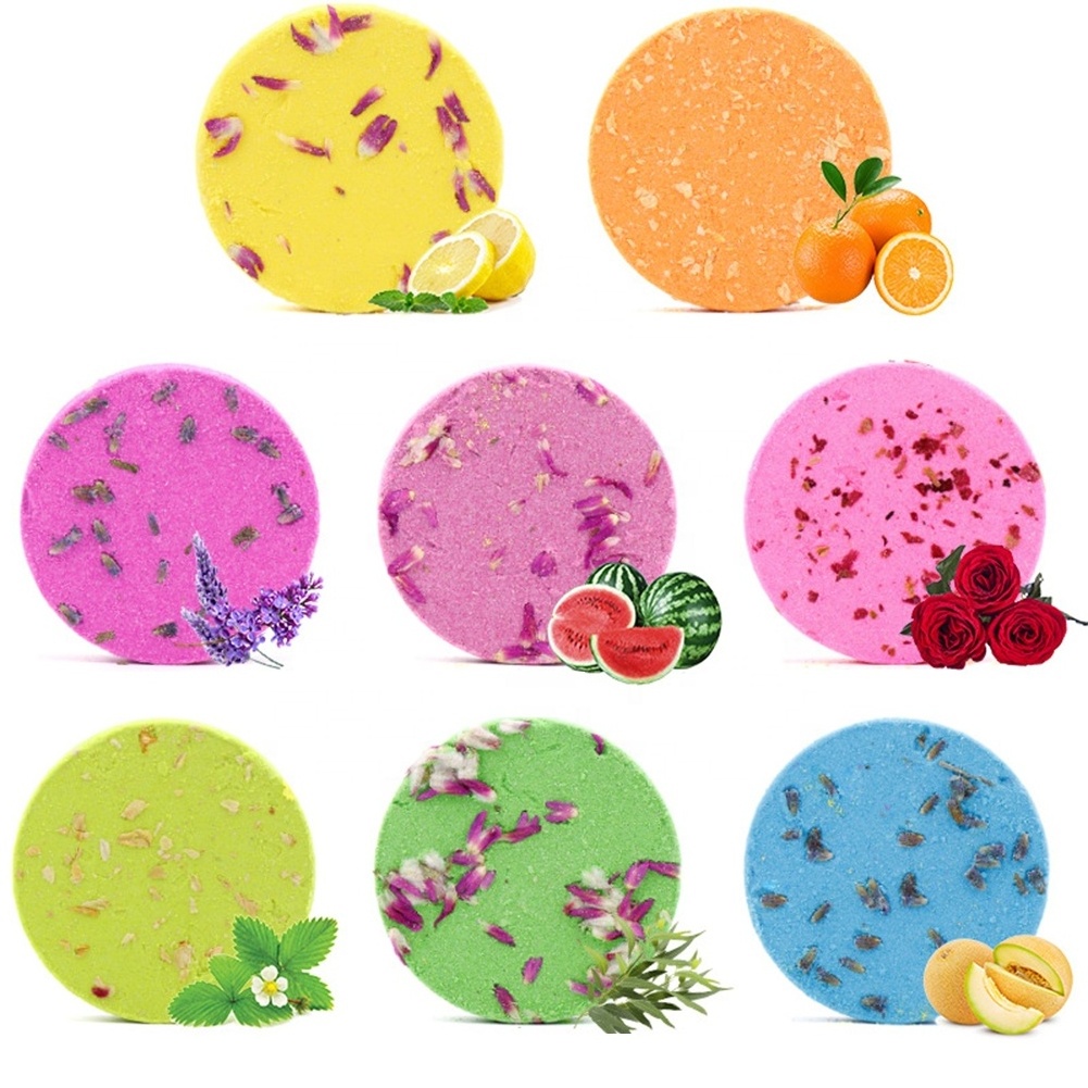 Hot 8 pcs Aromatherapy essential oil dried flowers bath bomb valentine Anti-fatigue bath bomb container cotton candy bath bomb